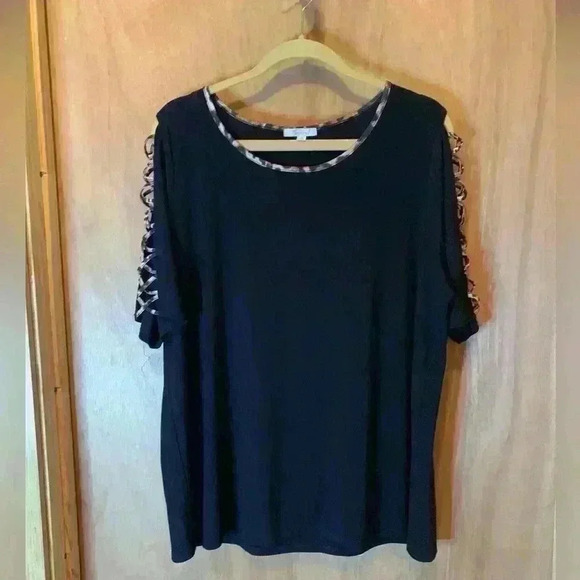 89th & Madison Tops - 89th and Madison Blouse Short Sleeves 1X